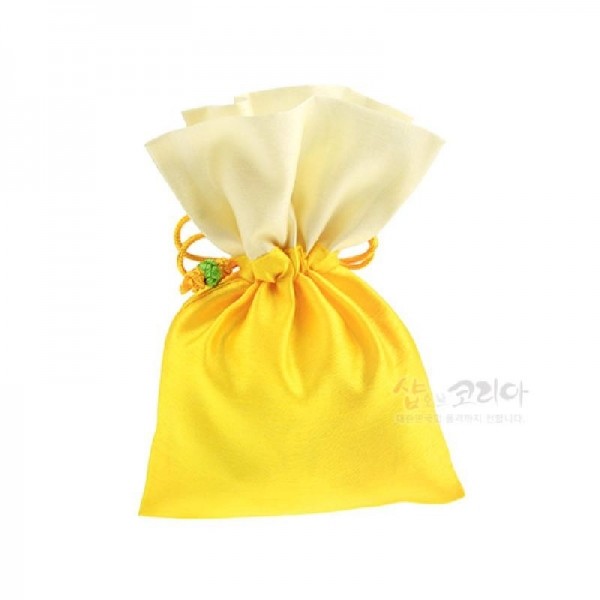 매듭주머니中 [황색계열] - 매듭으로 장식된 심플한 주머니