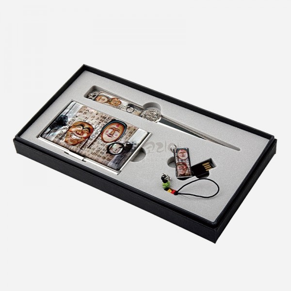 USB 8G 명함집3종-하회탈 - 명함집,편지칼,USB 3종세트