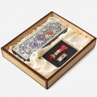 자개필함세트-나전으로 핀 모란(필함,usb32G)