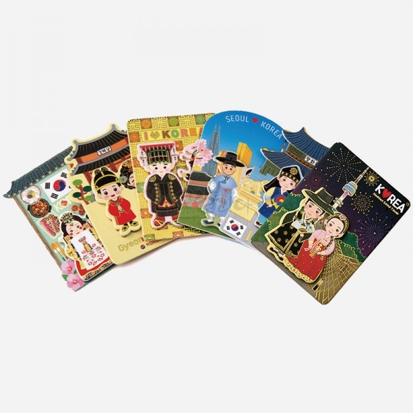 전통예복 입체자석 6종