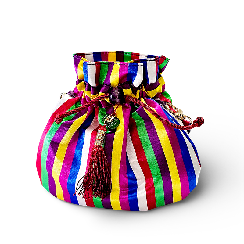 수공예 색동복주머니 손지갑