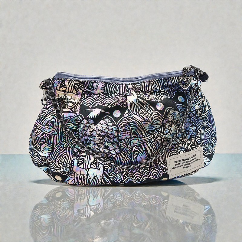 십장생 작은핸드백