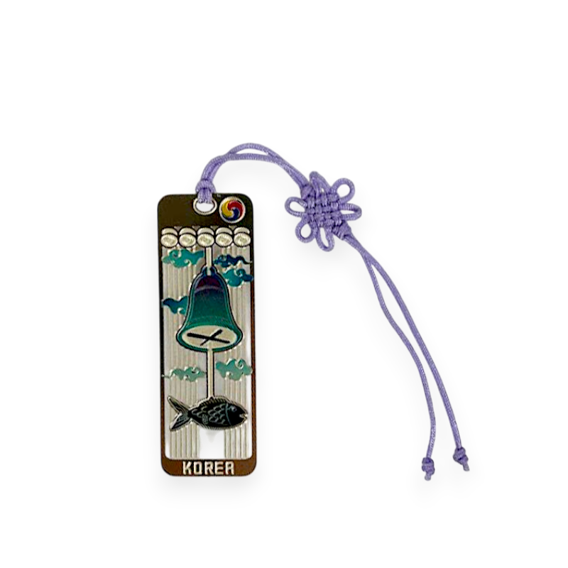 작은 금장 책갈피- 풍경 종
