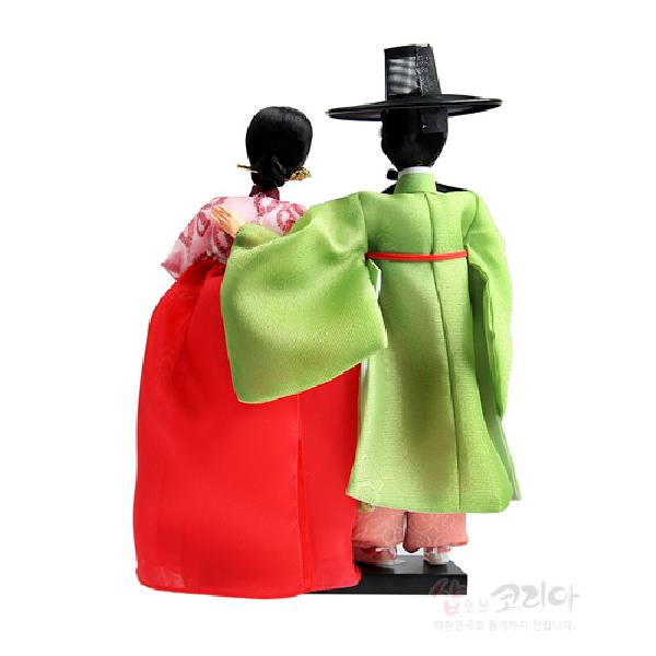 한복인형-선비와귀부인 - 한국의 전통의복을 재현한 한복인형