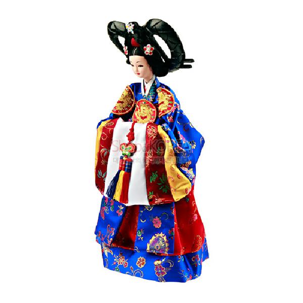 한복인형-황후 - 한국의 전통의복을 재현한 한복인형